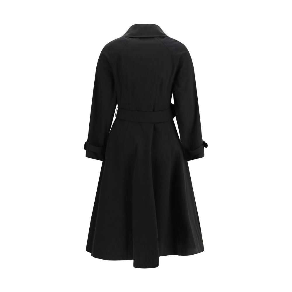 Burberry Black Cotton Trench Coat | Regal Royce
