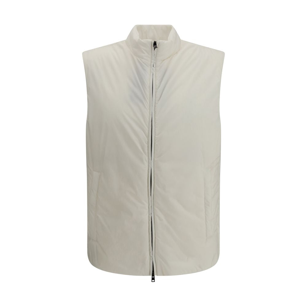 Herno Beige Polyamide Sleveless Jacket | Regal Royce