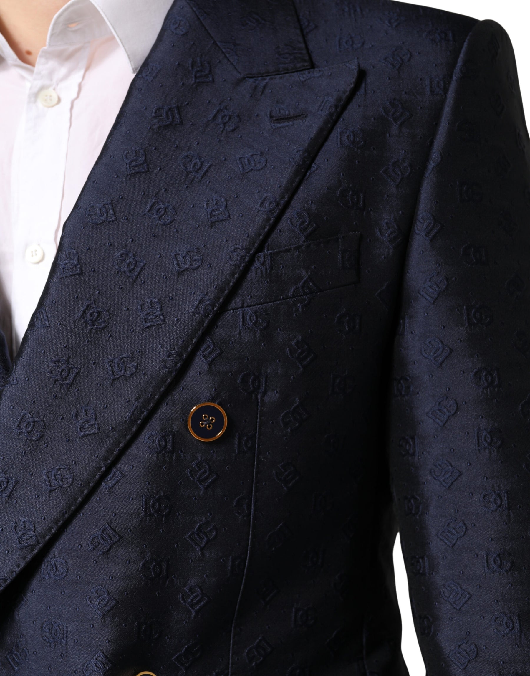 Dolce & Gabbana Dark Blue Double Breasted SICILIA 2 PC Suit | Regal Royce