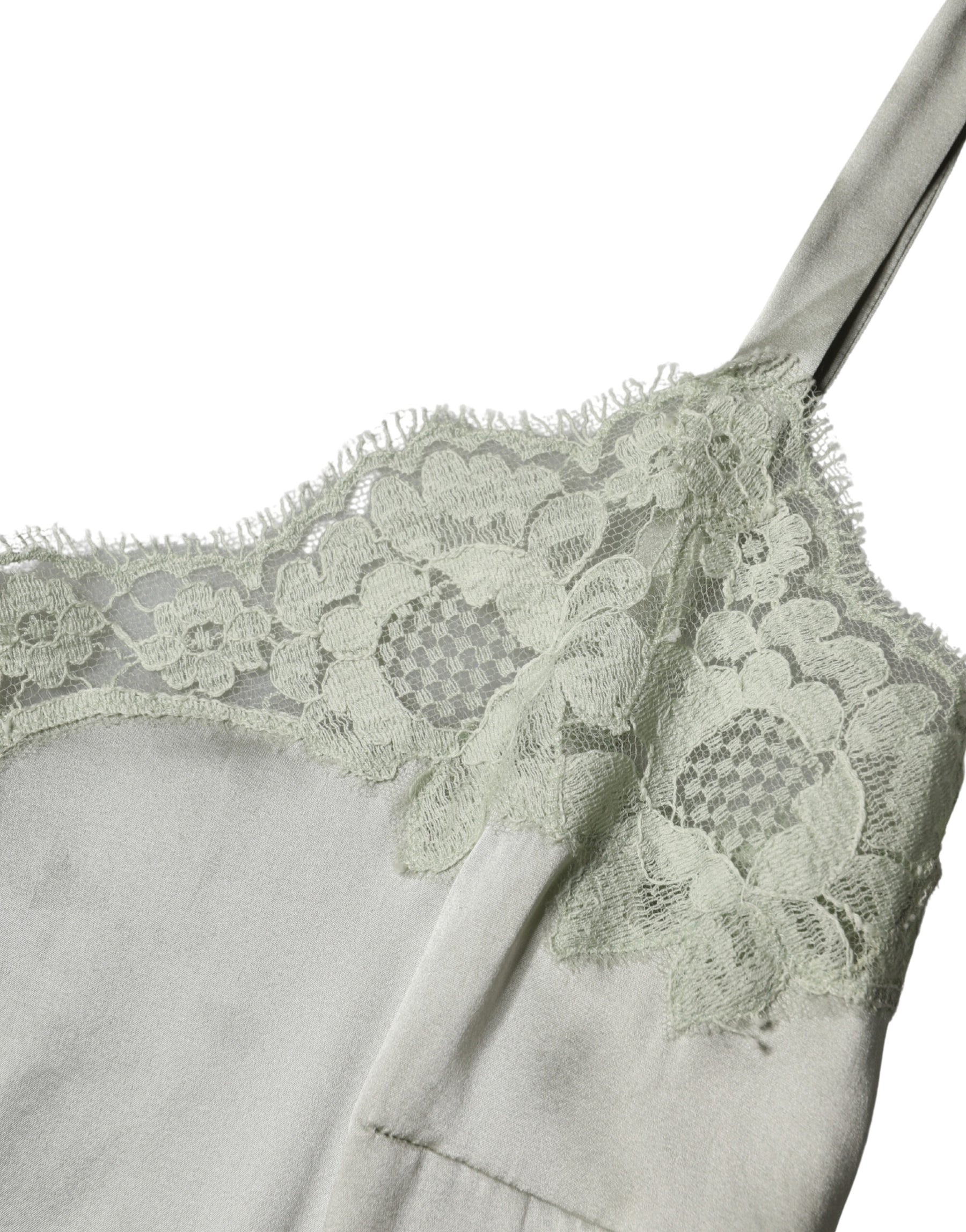 Dolce & Gabbana Light Green Floral Lace Lingerie Top Underwear | Regal Royce