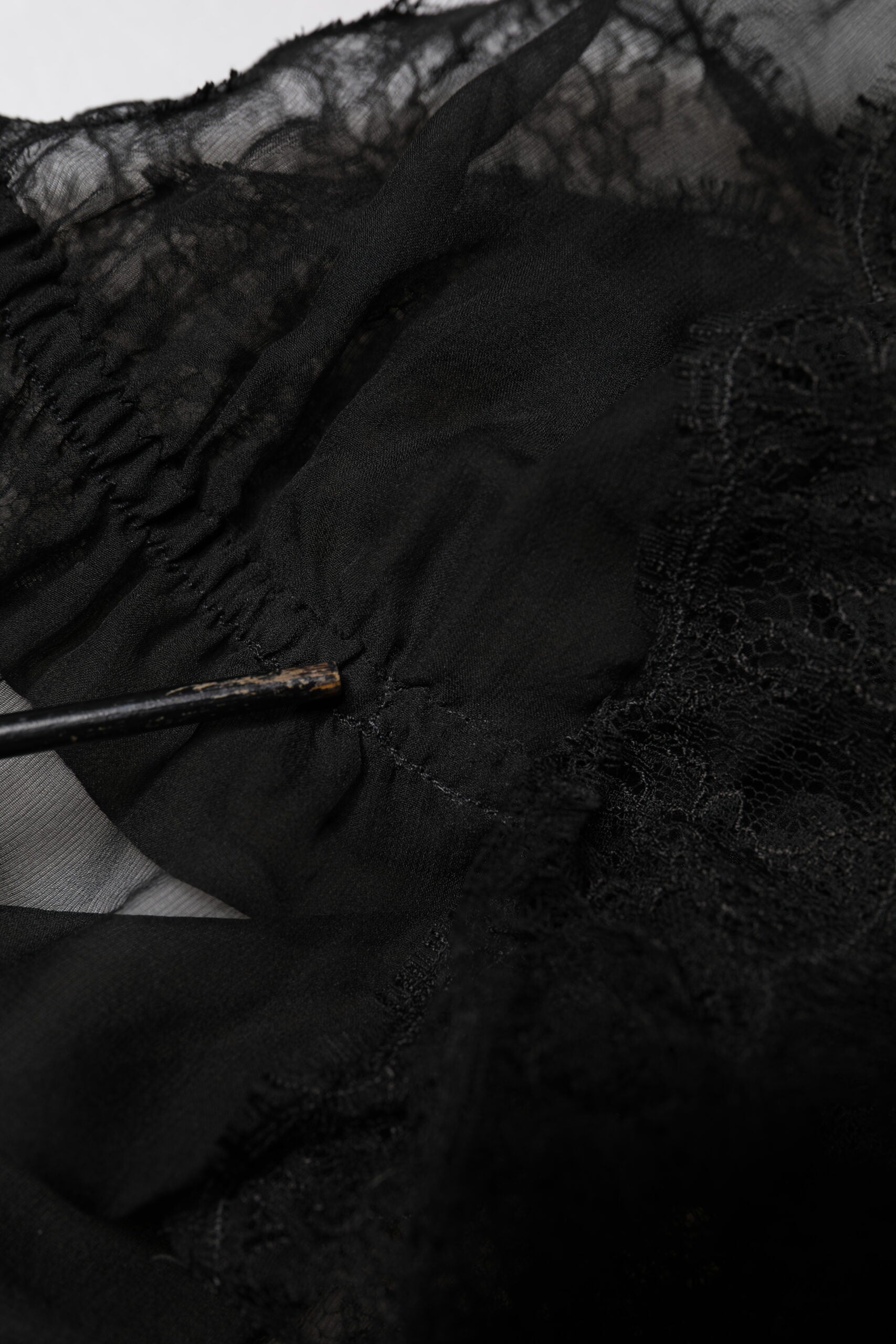 Dolce & Gabbana Black Silk Floral Lace Lingerie Top Underwear | Regal Royce