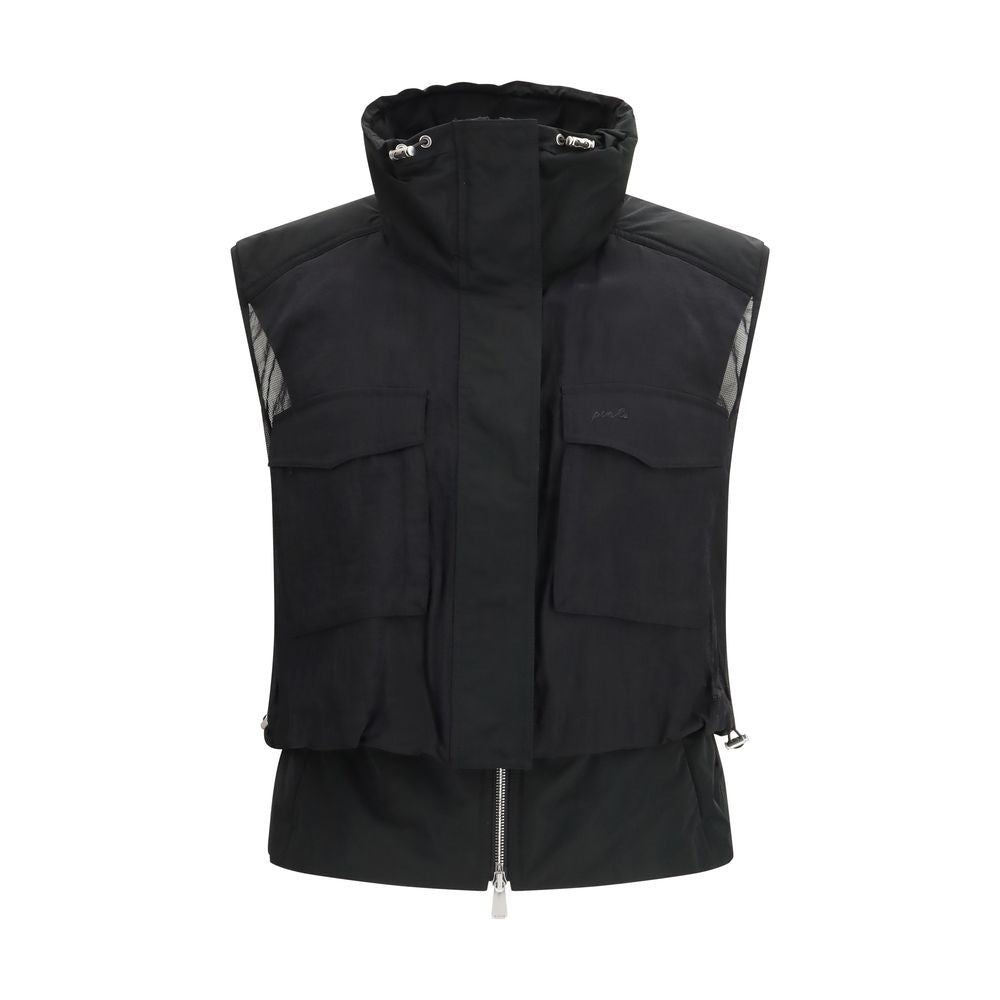 PINKO Black Nylon Sleveless Jacket | Regal Royce