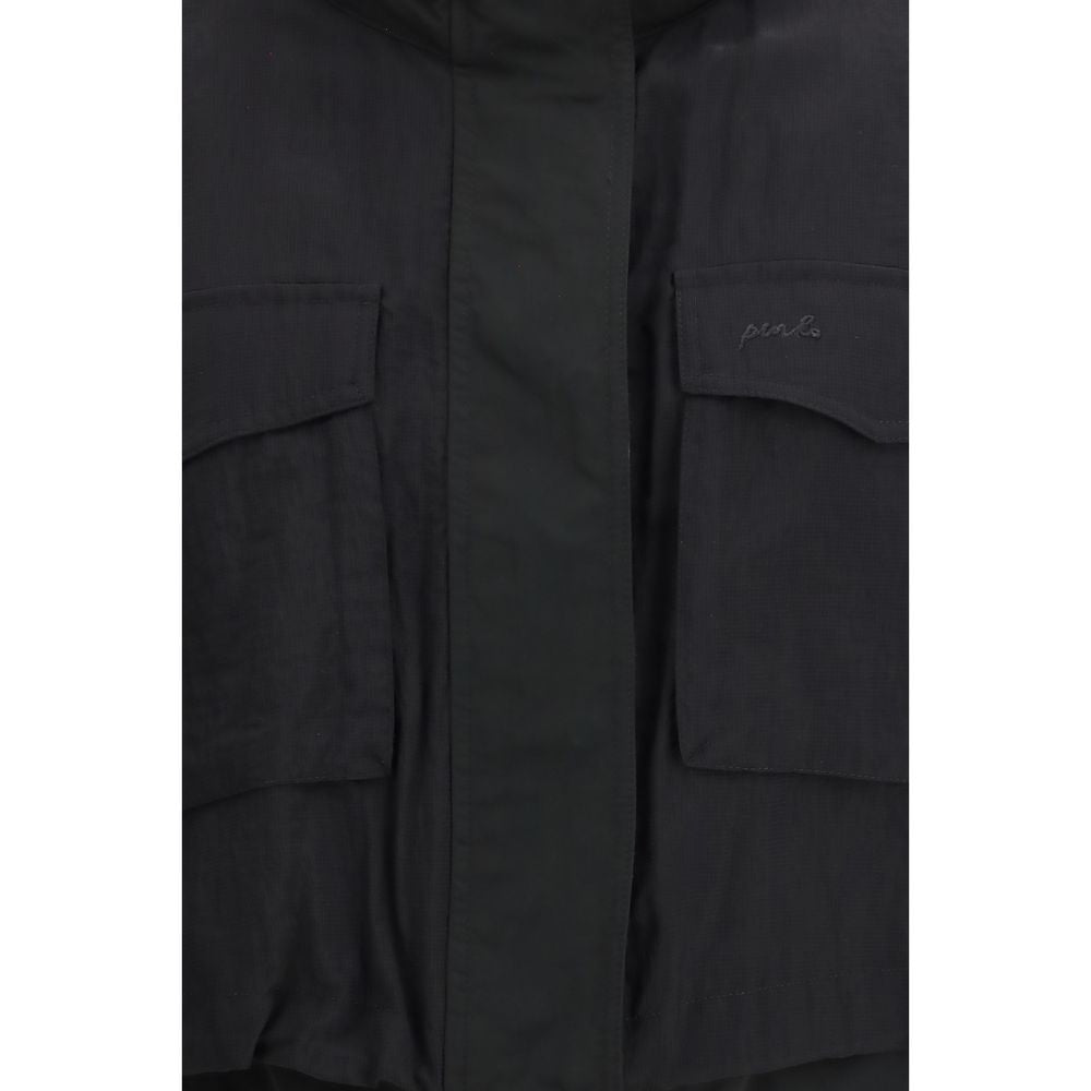 PINKO Black Nylon Sleveless Jacket | Regal Royce