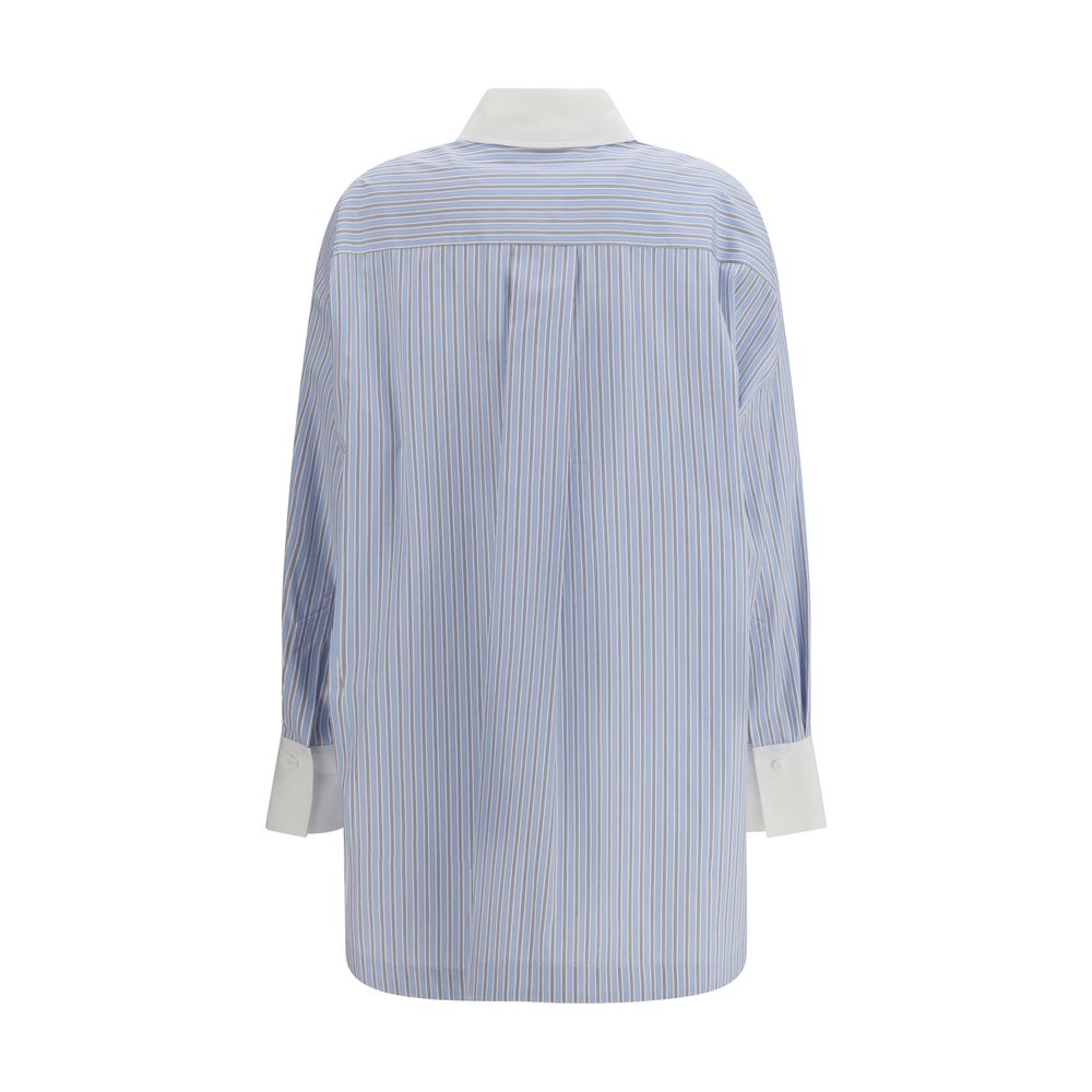 The Attico Blue Cotton Pattern Shirt | Regal Royce