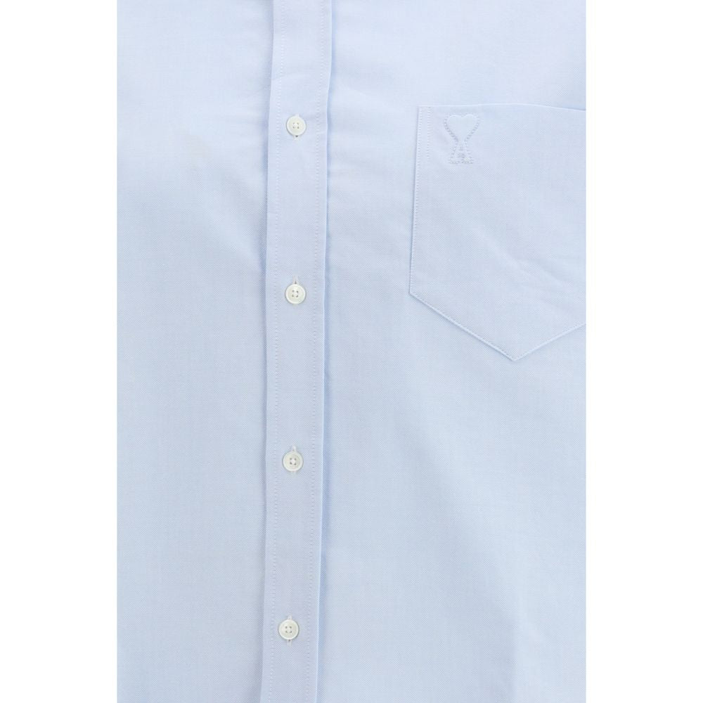Ami Paris Blue Cotton Dress Shirt | Regal Royce