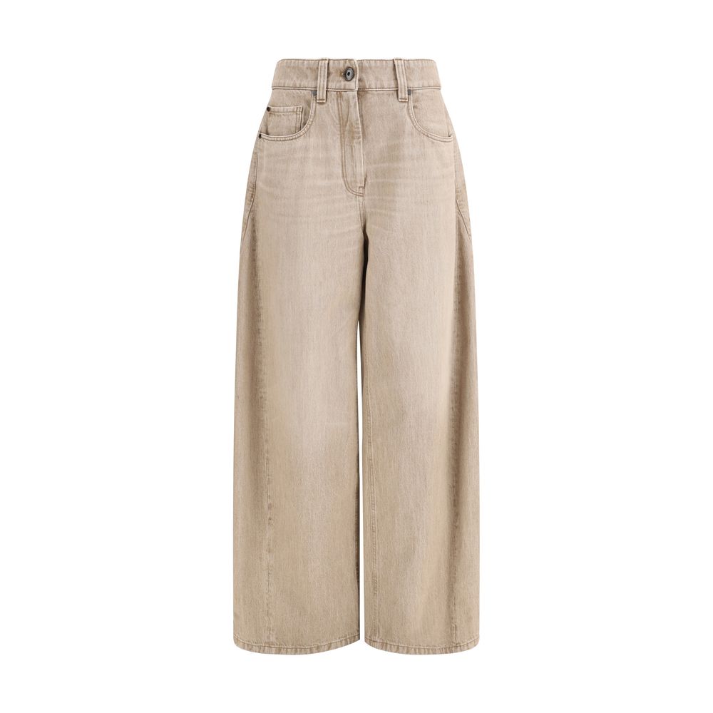 Brunello Cucinelli Beige Cotton Jeans Denim | Regal Royce