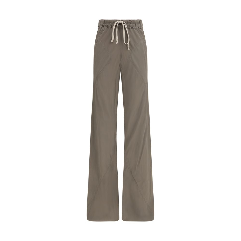 Rick Owens Brown Silk Flared Pants | Regal Royce