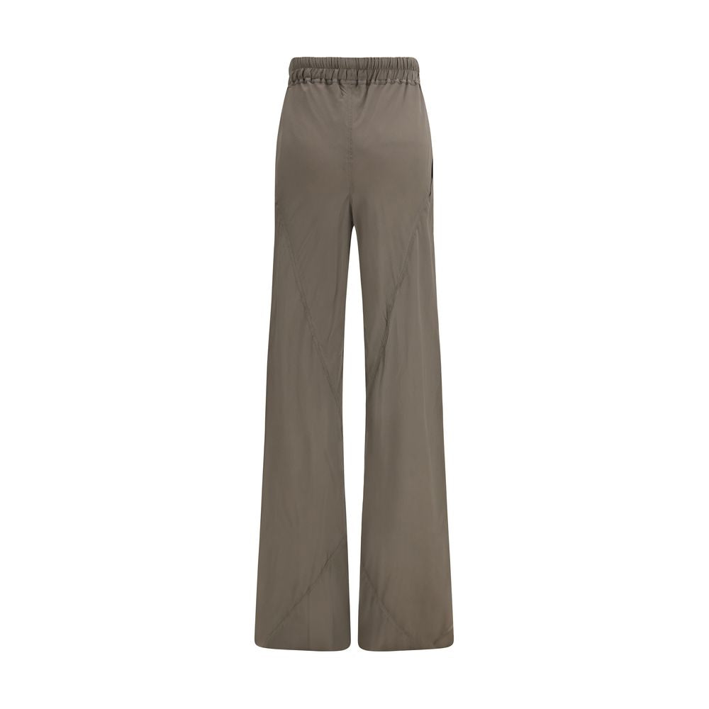 Rick Owens Brown Silk Flared Pants | Regal Royce