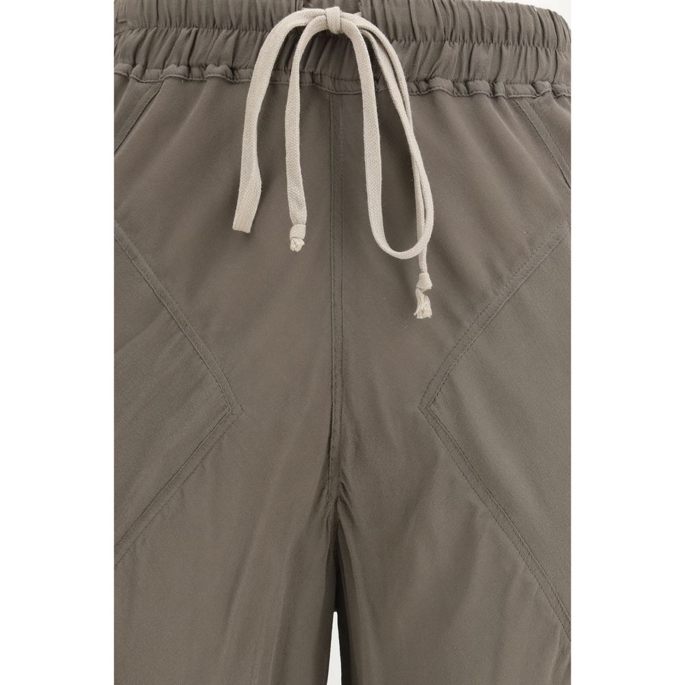 Rick Owens Brown Silk Flared Pants | Regal Royce