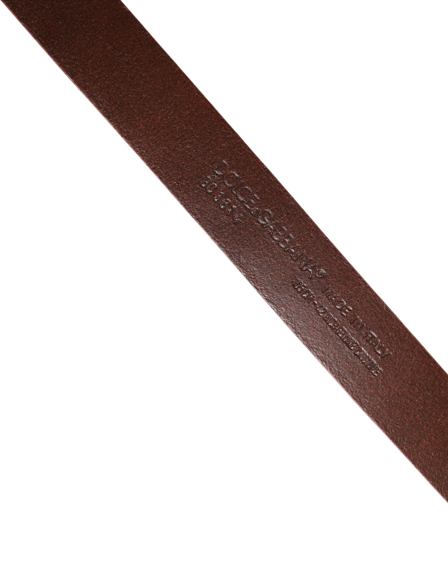 Dolce & Gabbana Red Leather Gold Tone Metal Buckle Men Belt | Regal Royce