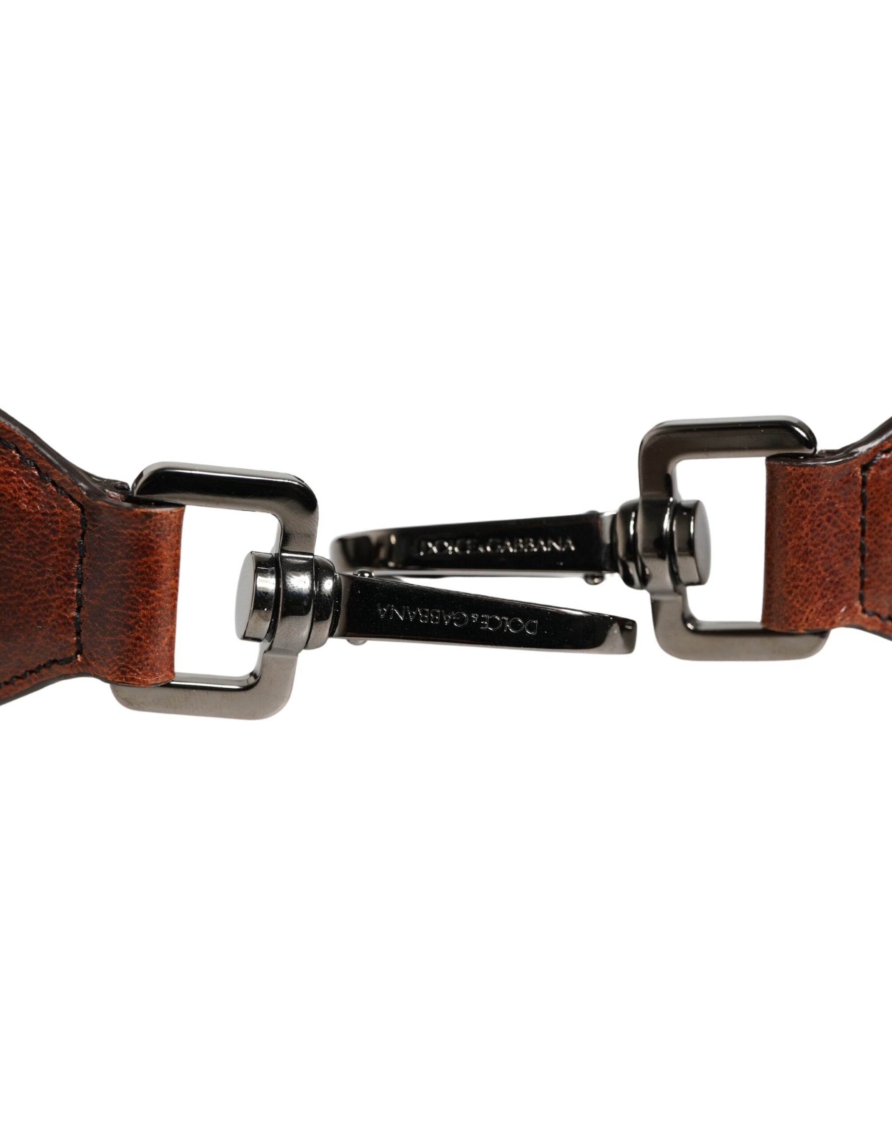 Dolce & Gabbana Brown Horse Velvet Leather Bag Accessory Shoulder Strap | Regal Royce