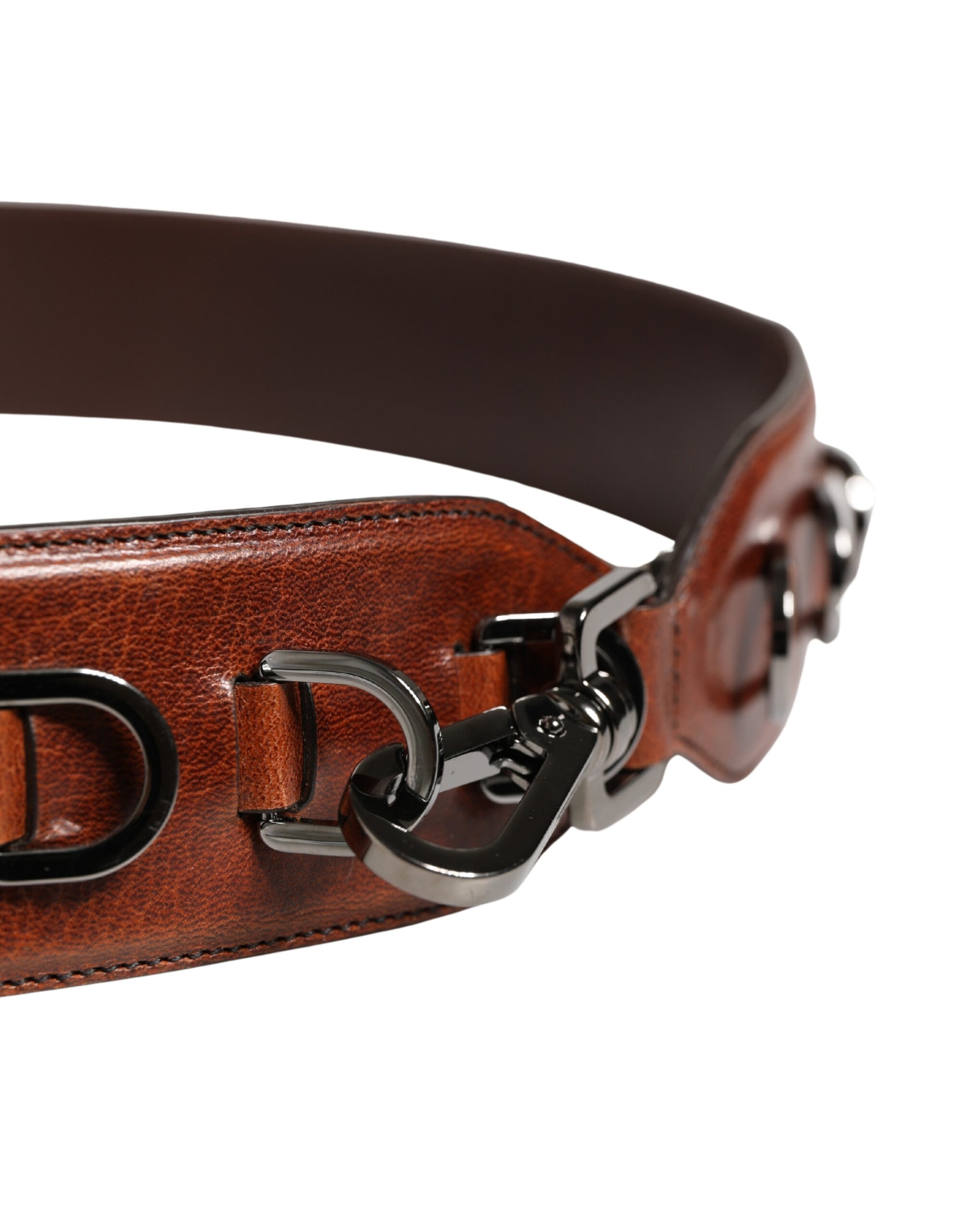 Dolce & Gabbana Brown Horse Velvet Leather Bag Accessory Shoulder Strap | Regal Royce