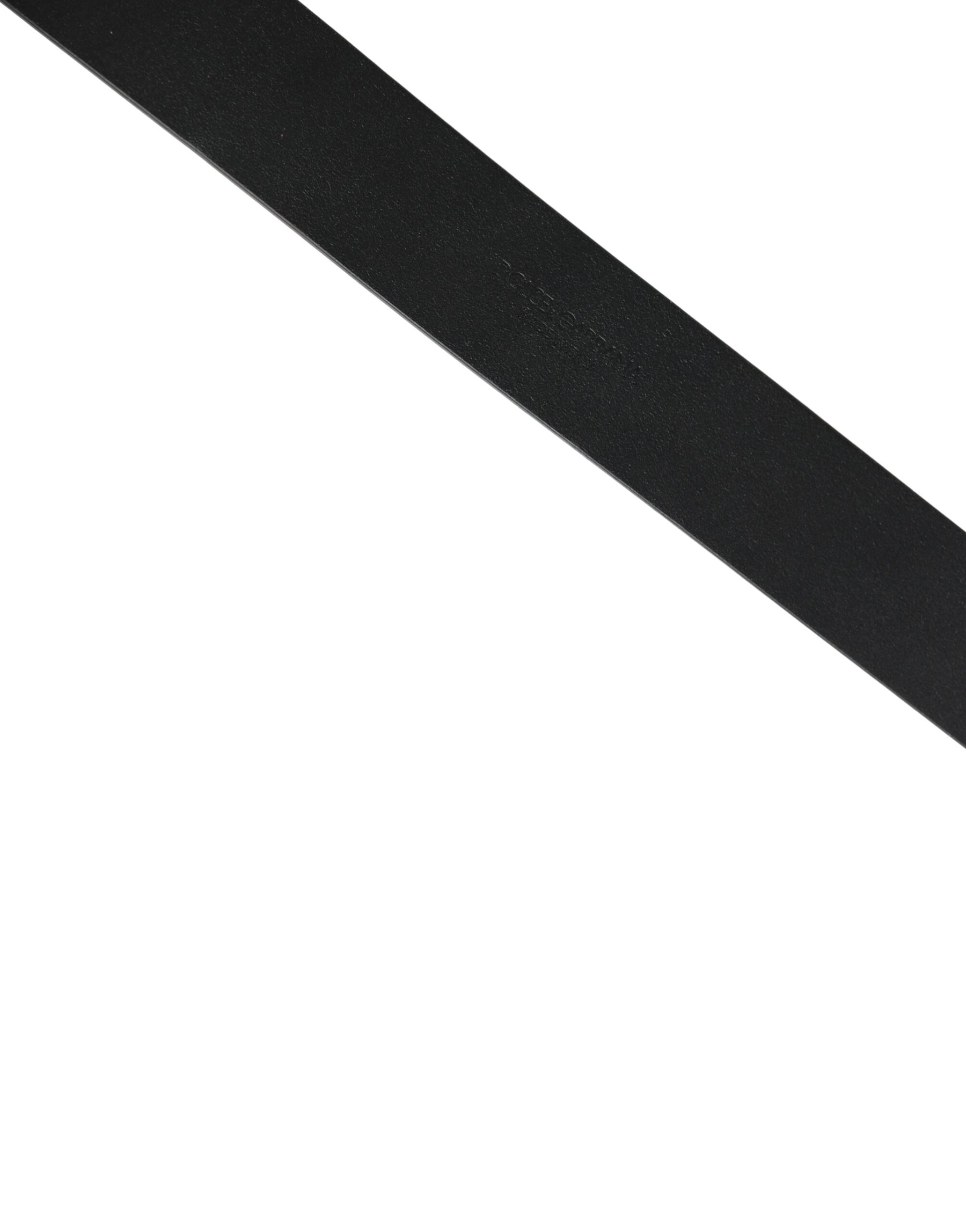 Dolce & Gabbana Black Calf Leather Gold Metal Buckle Belt | Regal Royce