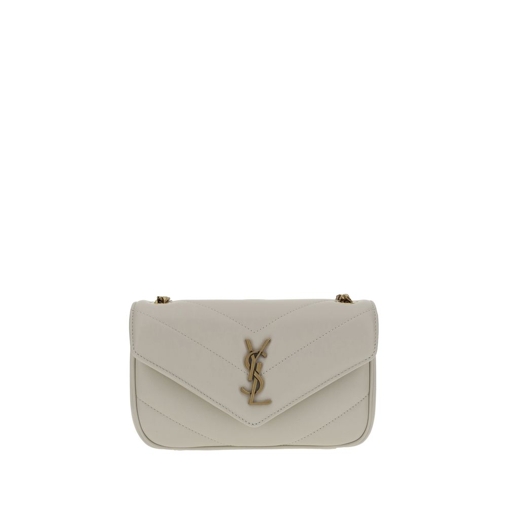 Saint Laurent White Lamb Ovis Aries Aries Shoulder Bag | Regal Royce