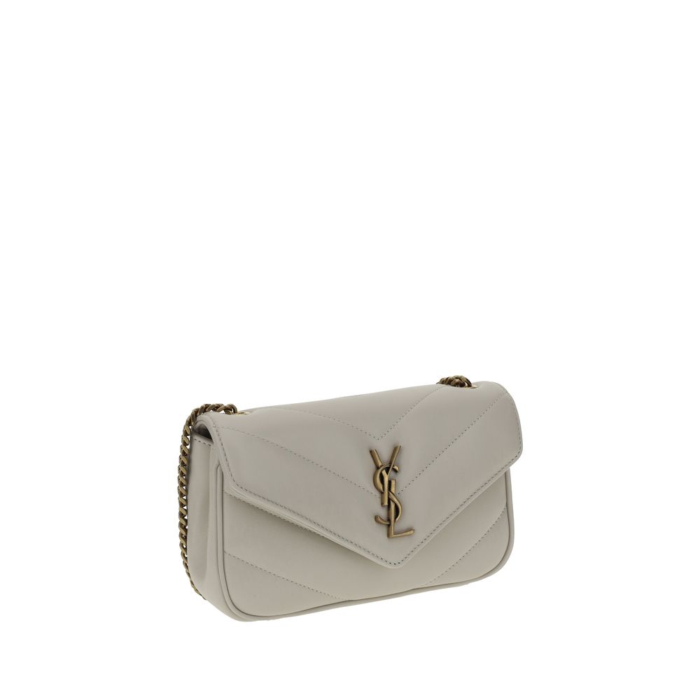 Saint Laurent White Lamb Ovis Aries Aries Shoulder Bag | Regal Royce