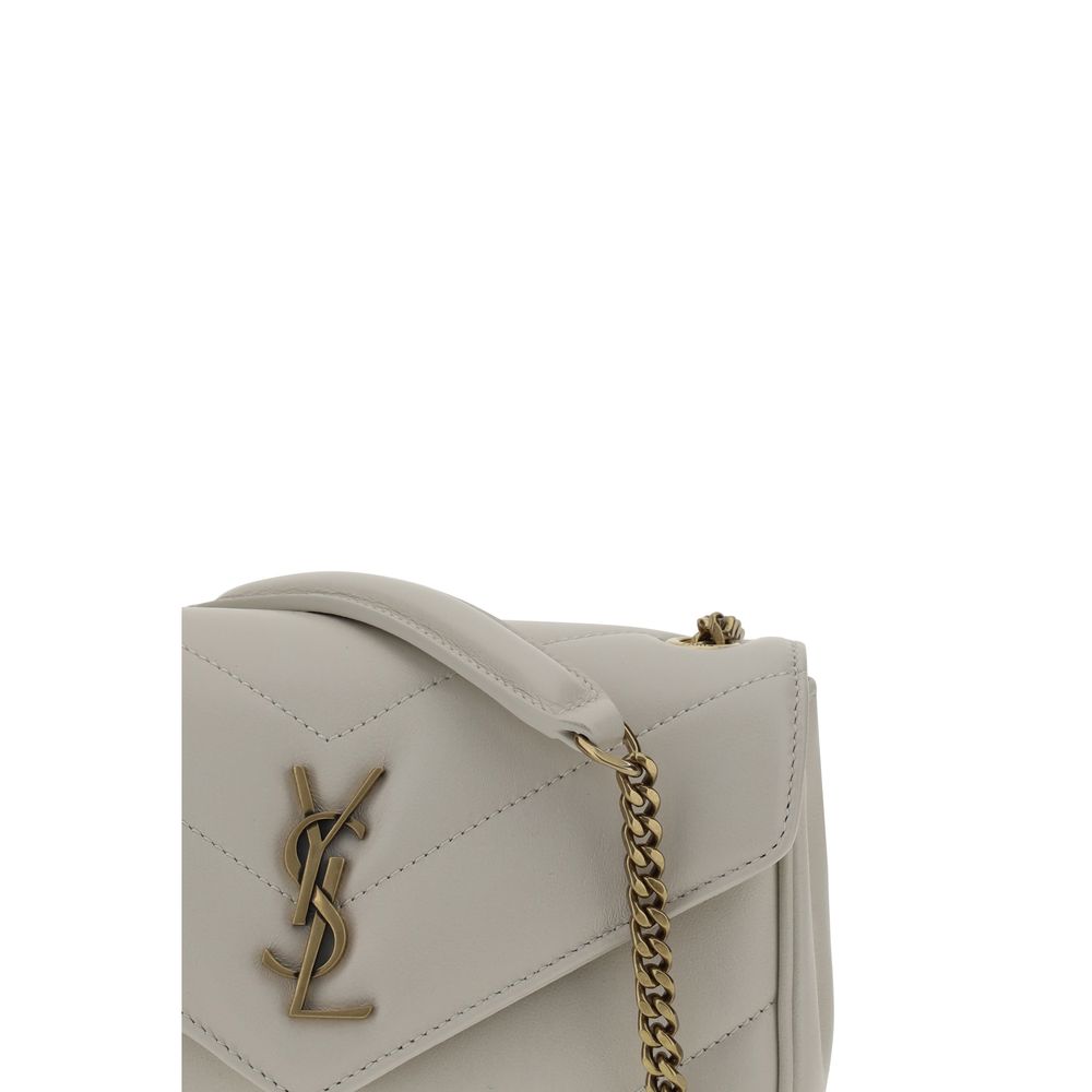 Saint Laurent White Lamb Ovis Aries Aries Shoulder Bag | Regal Royce