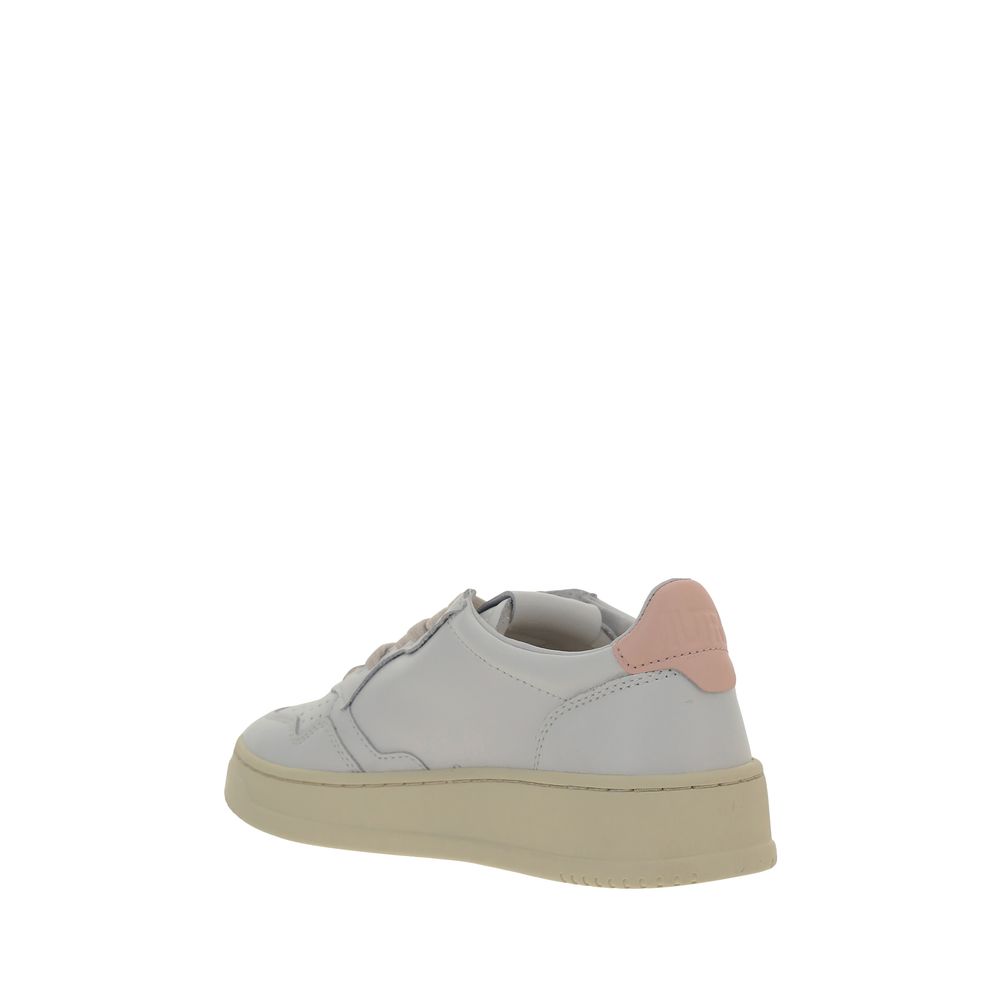 Autry White Calf Leather Bos Taurus Low Top Sneakers | Regal Royce