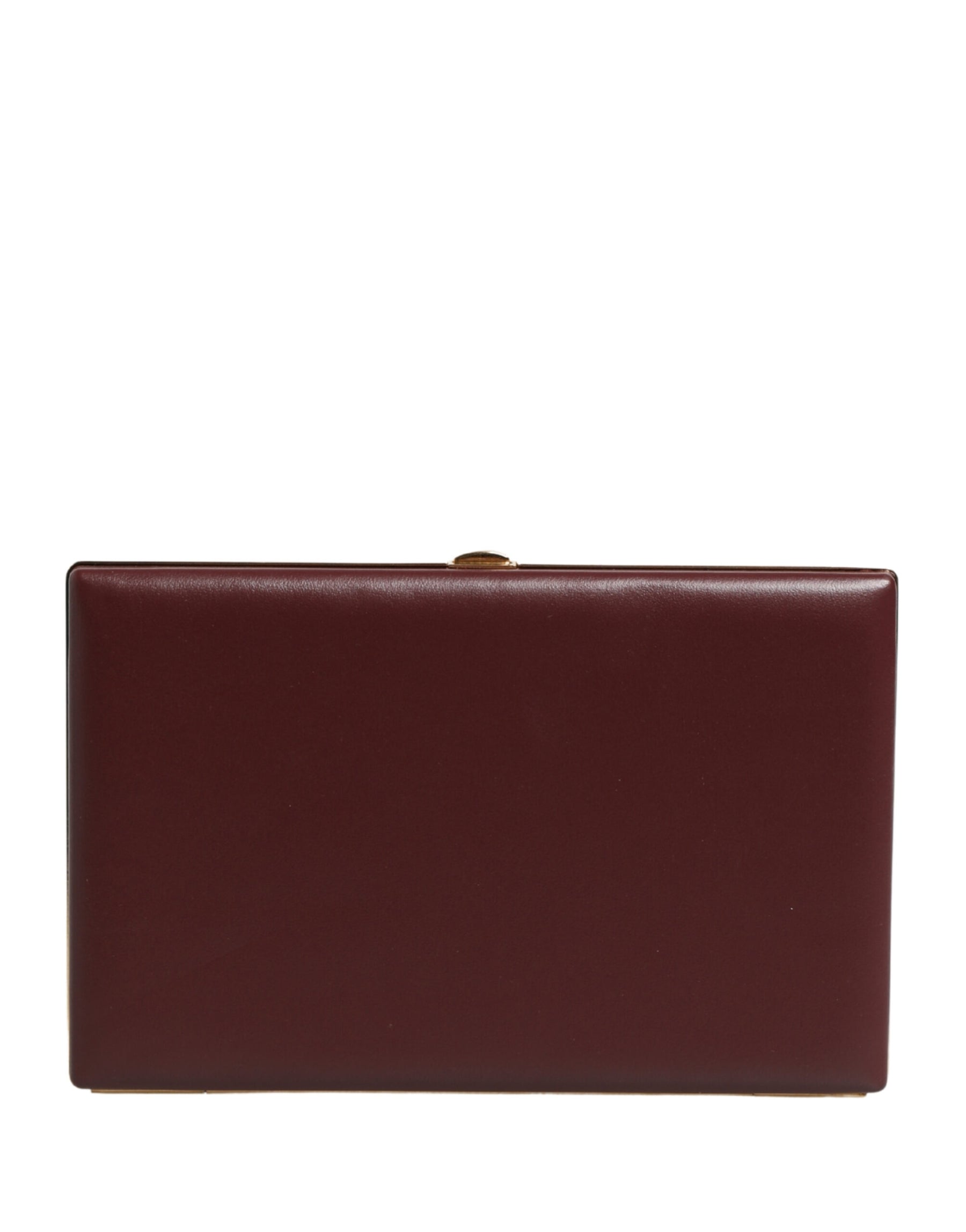 Dolce & Gabbana Brown Calfskin Leather Clutch Evening Women Purse Bag | Regal Royce