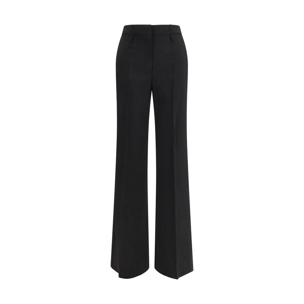 Max Mara Black Fleece Wool Flared Pants | Regal Royce