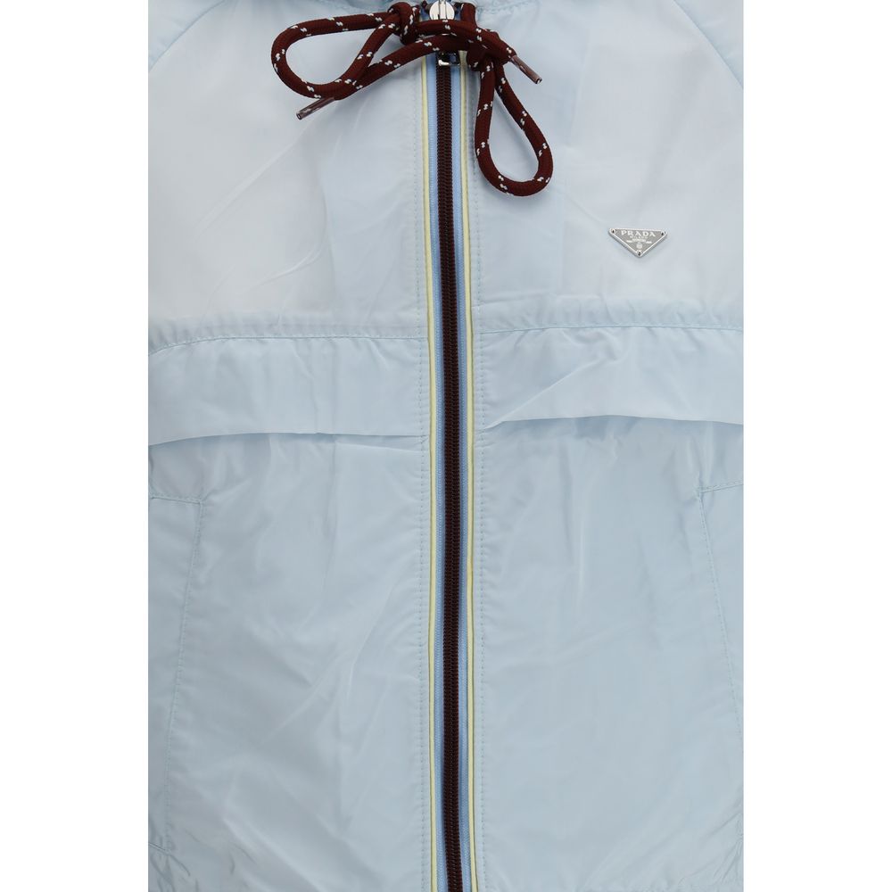 Prada Blue Recycled Polyamide Shell Jacket | Regal Royce