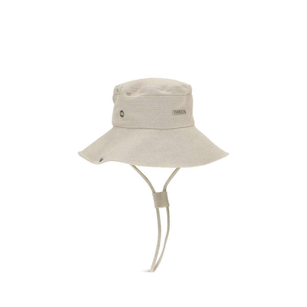Jacquemus Beige Cotton Bucket Hat | Regal Royce
