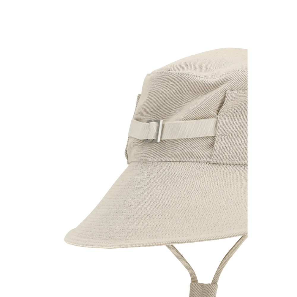 Jacquemus Beige Cotton Bucket Hat | Regal Royce