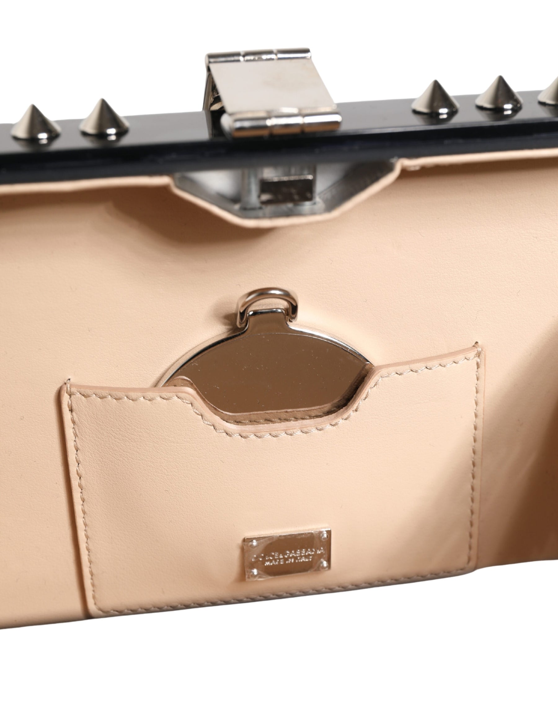 Dolce & Gabbana Black Acrylic Plexiglass Studded DOLCE BOX Clutch Bag | Regal Royce