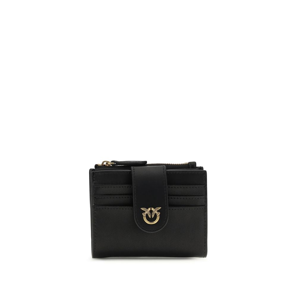 PINKO Black Calf Leather Bos Taurus Wallet | Regal Royce