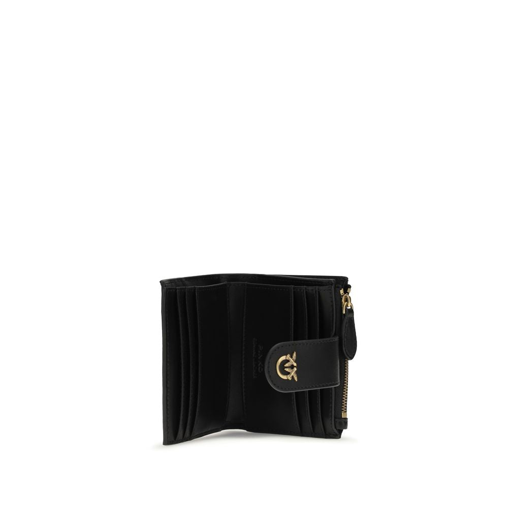 PINKO Black Calf Leather Bos Taurus Wallet | Regal Royce