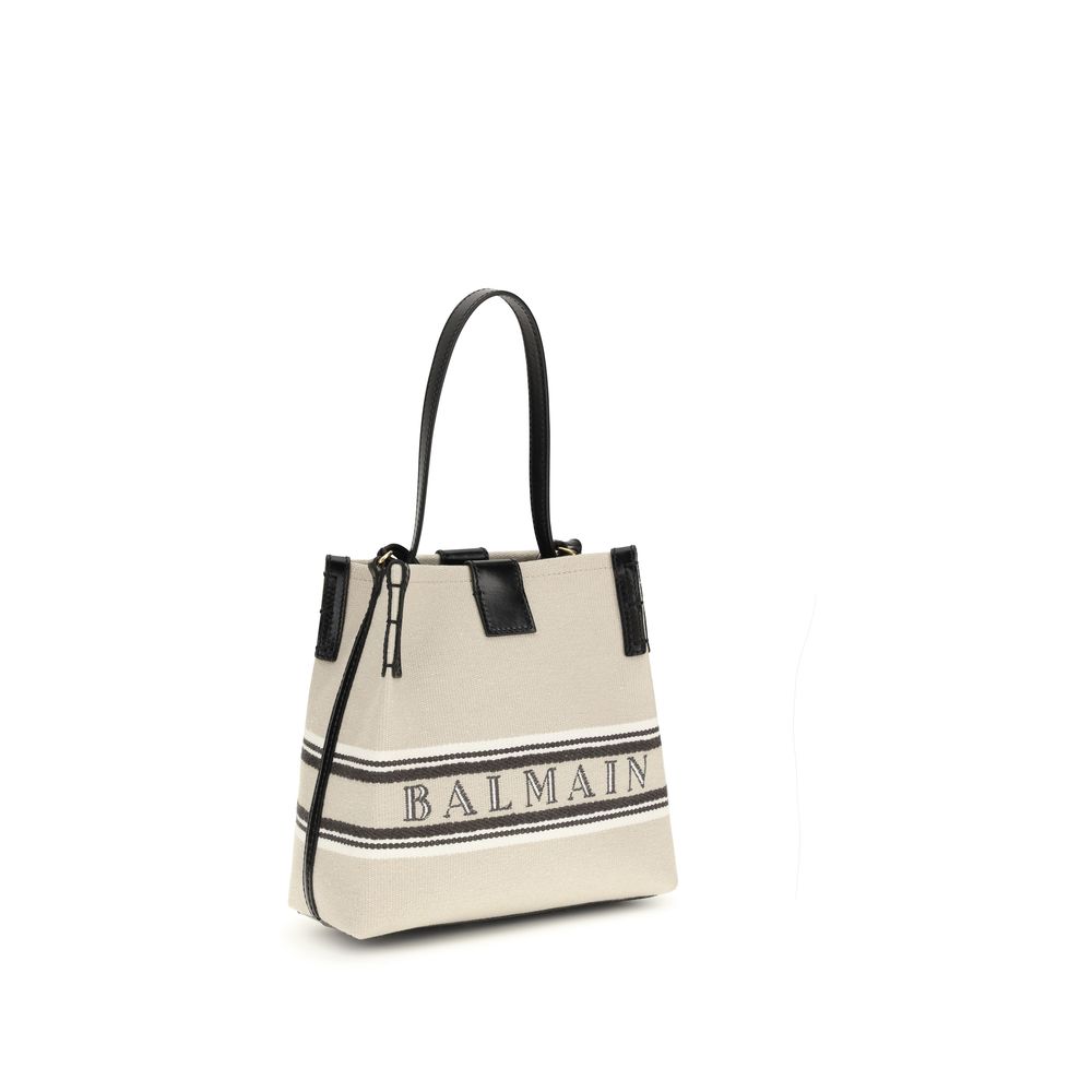 Balmain Beige Cotton Shoulder Bag | Regal Royce