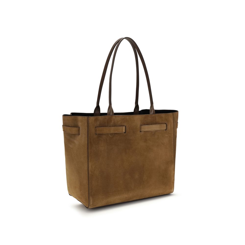 Tom Ford Brown Calf Leather Bos Taurus Shoulder Bag | Regal Royce