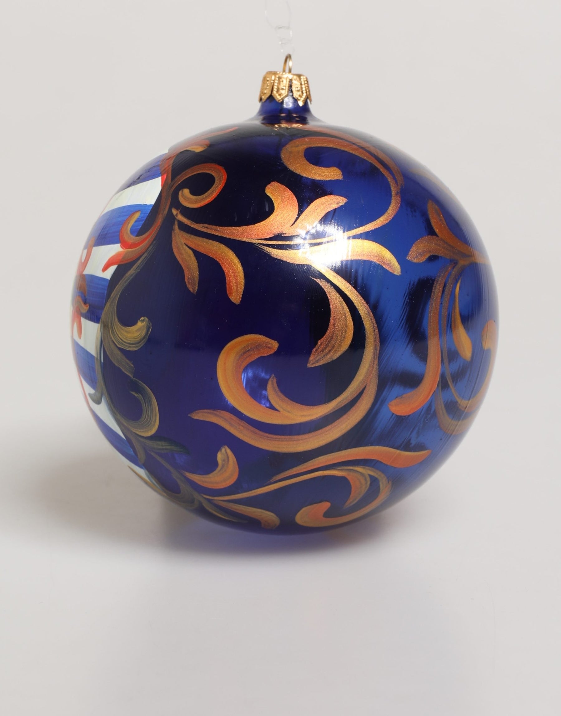 Dolce & Gabbana Multicolor Hand Painted Sicilian Ornament Christmas Ball | Regal Royce