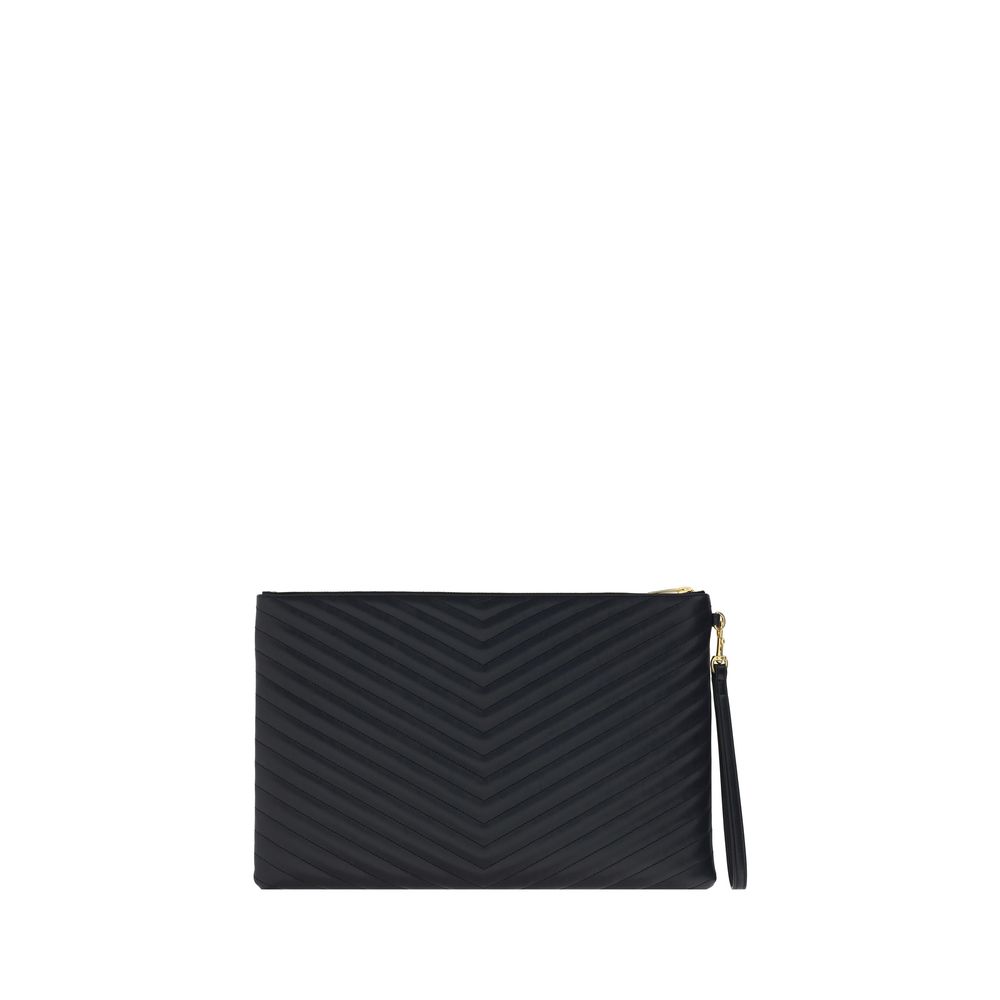 Saint Laurent Black Calf Leather Bos Taurus Accessories | Regal Royce