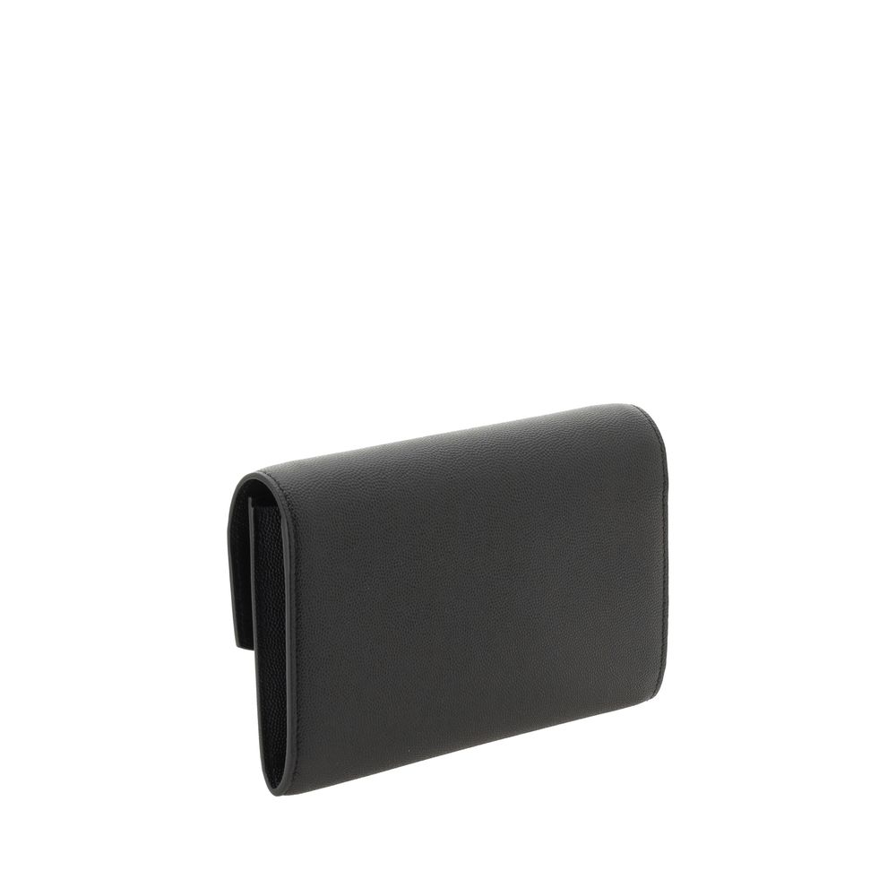 Saint Laurent Black Calf Leather Bos Taurus Shoulder Bag | Regal Royce