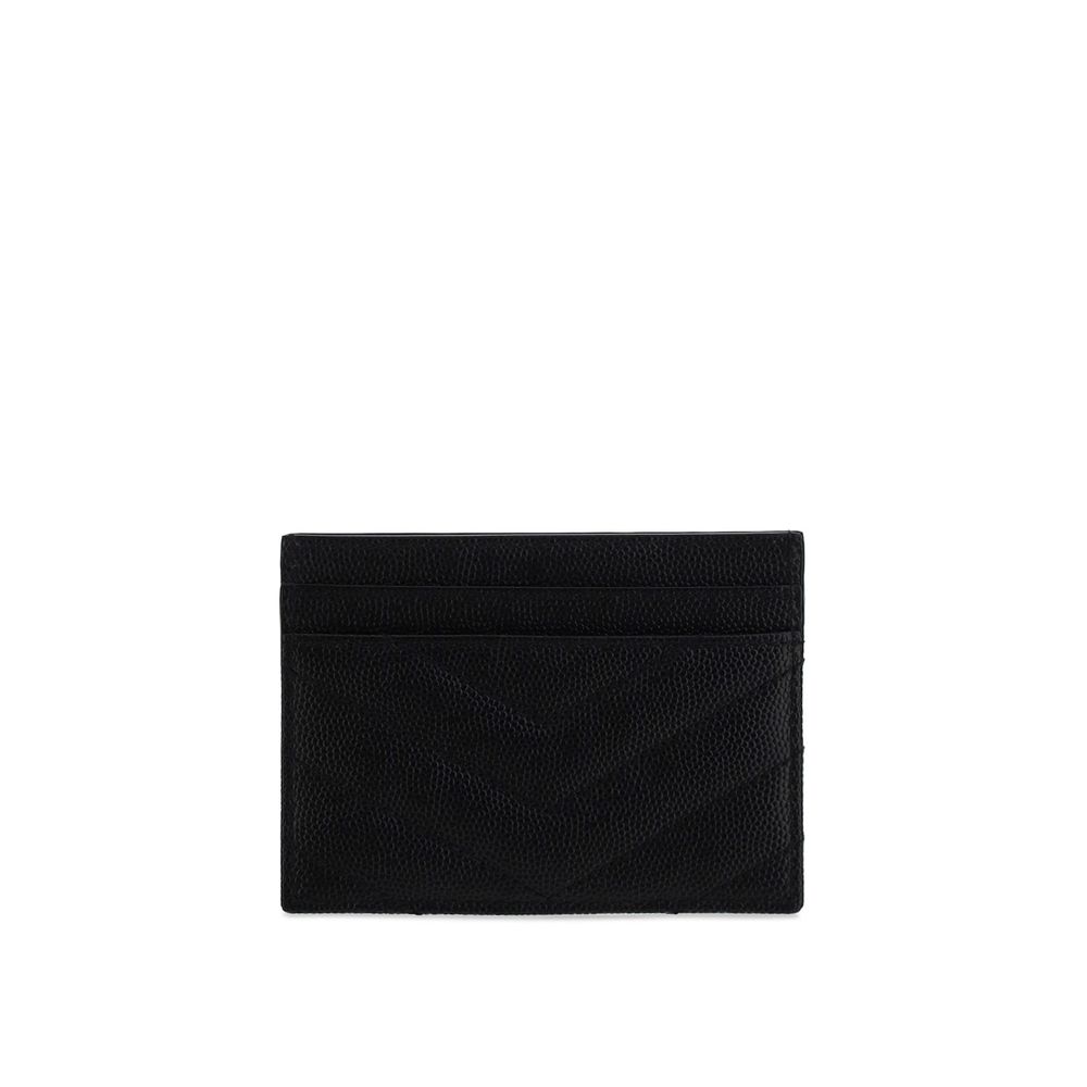 Saint Laurent Black Calf Leather Bos Taurus Wallet | Regal Royce