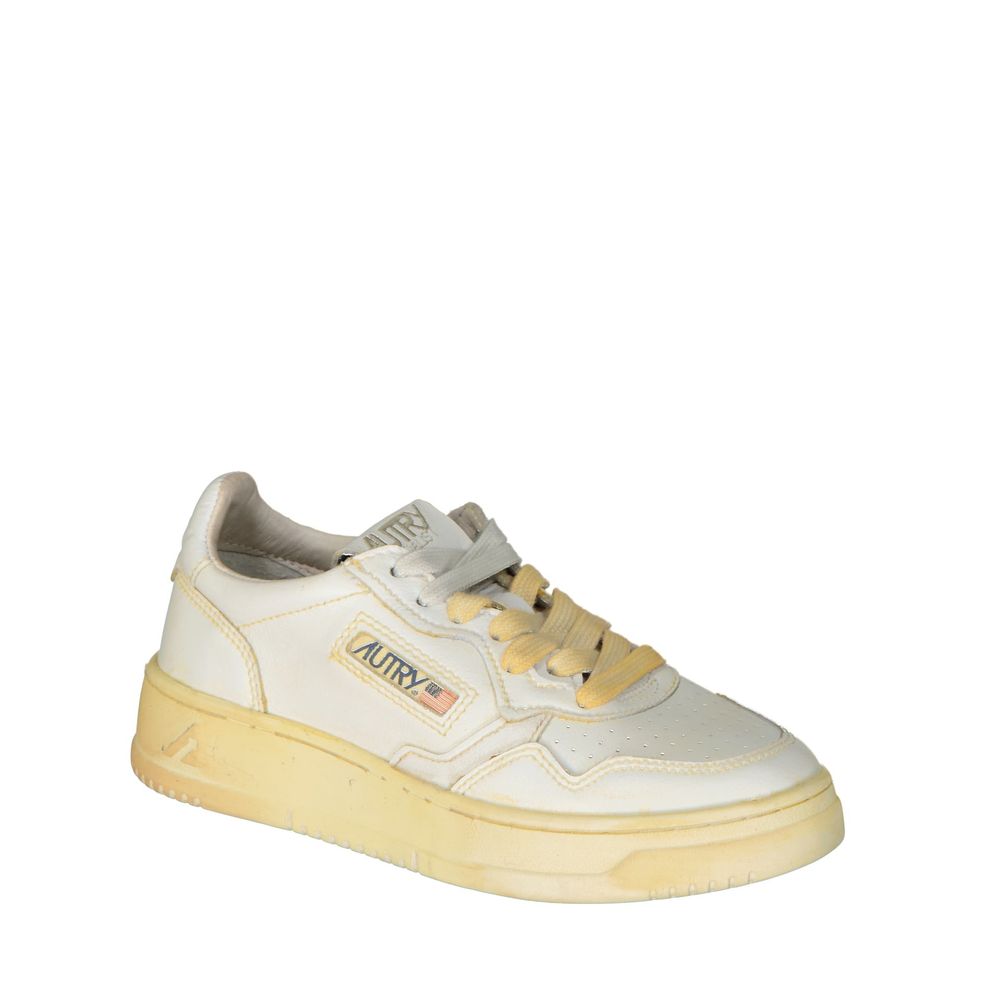 Autry White Leather Low Top Sneakers | Regal Royce