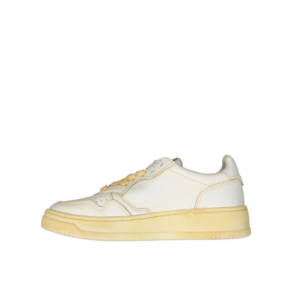 Autry White Leather Low Top Sneakers | Regal Royce