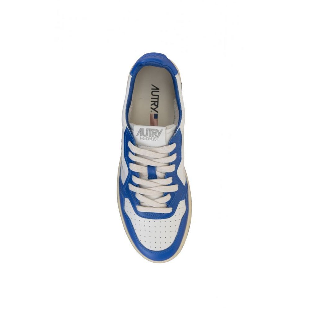 Autry Blue Leather Low Top Sneakers | Regal Royce