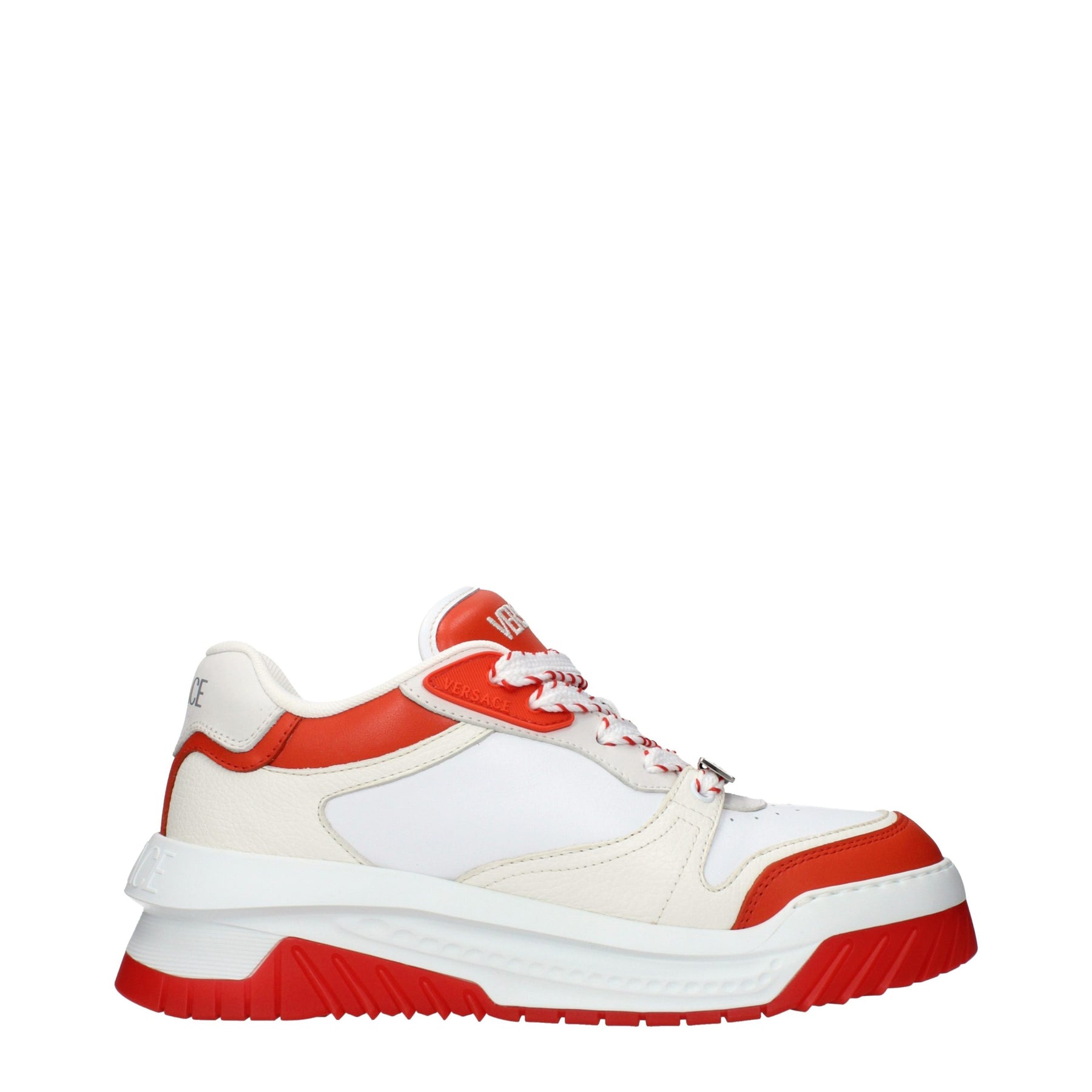 Versace White Leather Athletic Sneakers | Regal Royce