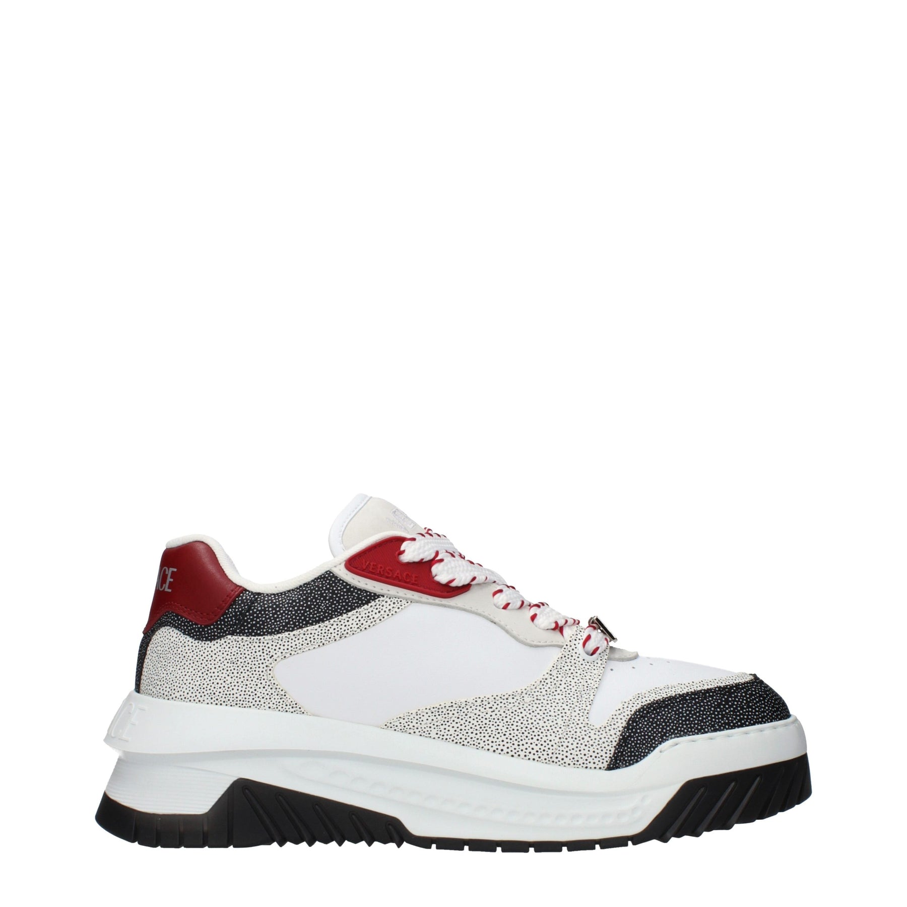 Versace White Leather Chunky Sneakers | Regal Royce