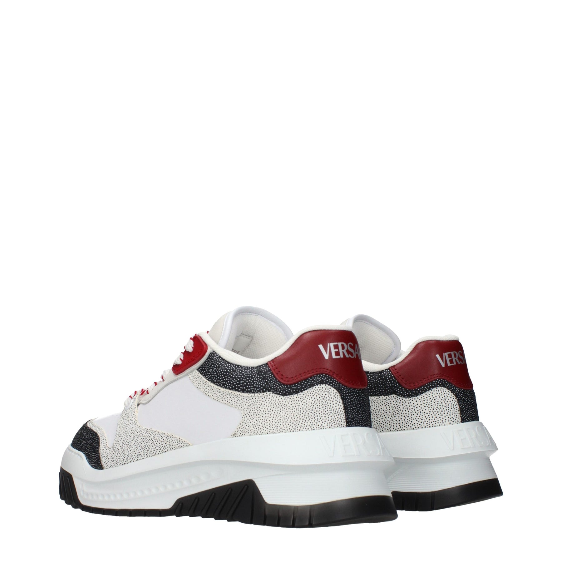 Versace White Leather Chunky Sneakers | Regal Royce