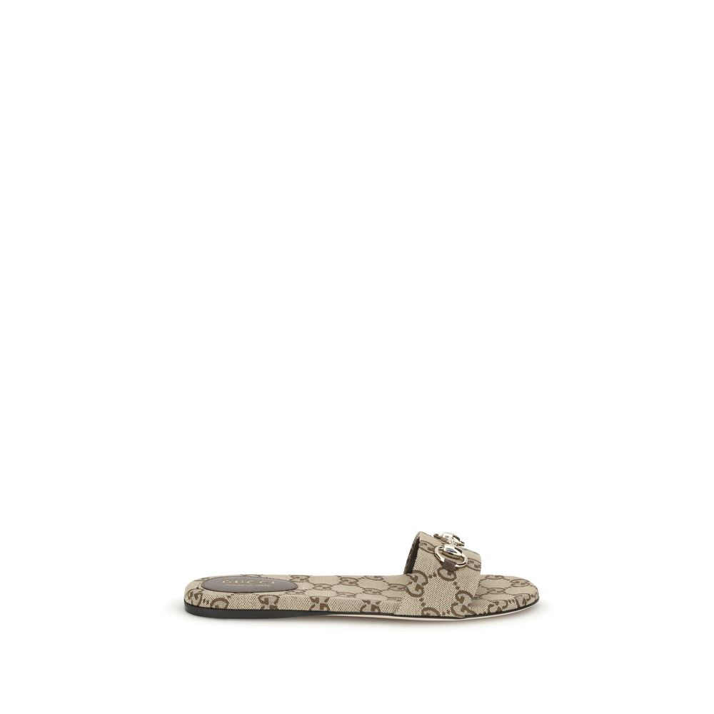 Gucci Beige Cotton Sandals | Regal Royce