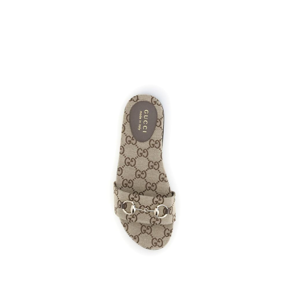 Gucci Beige Cotton Sandals | Regal Royce