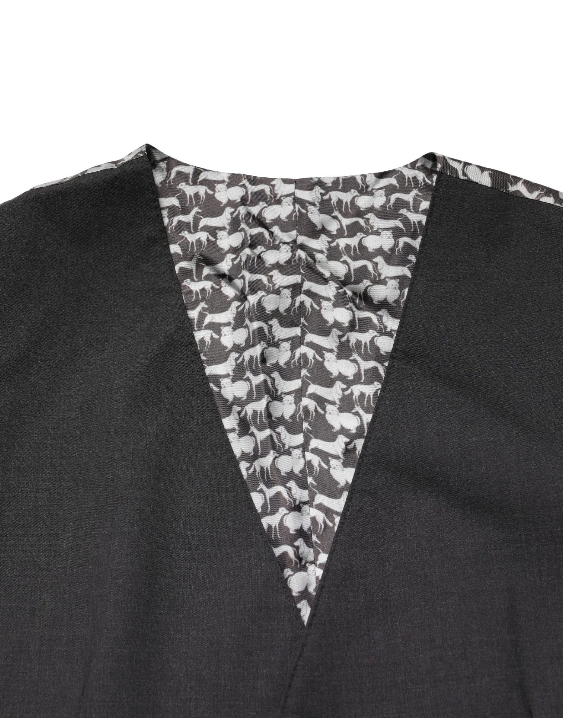 Dolce & Gabbana Black Wool Dress Men Formal Waistcoat Vest | Regal Royce