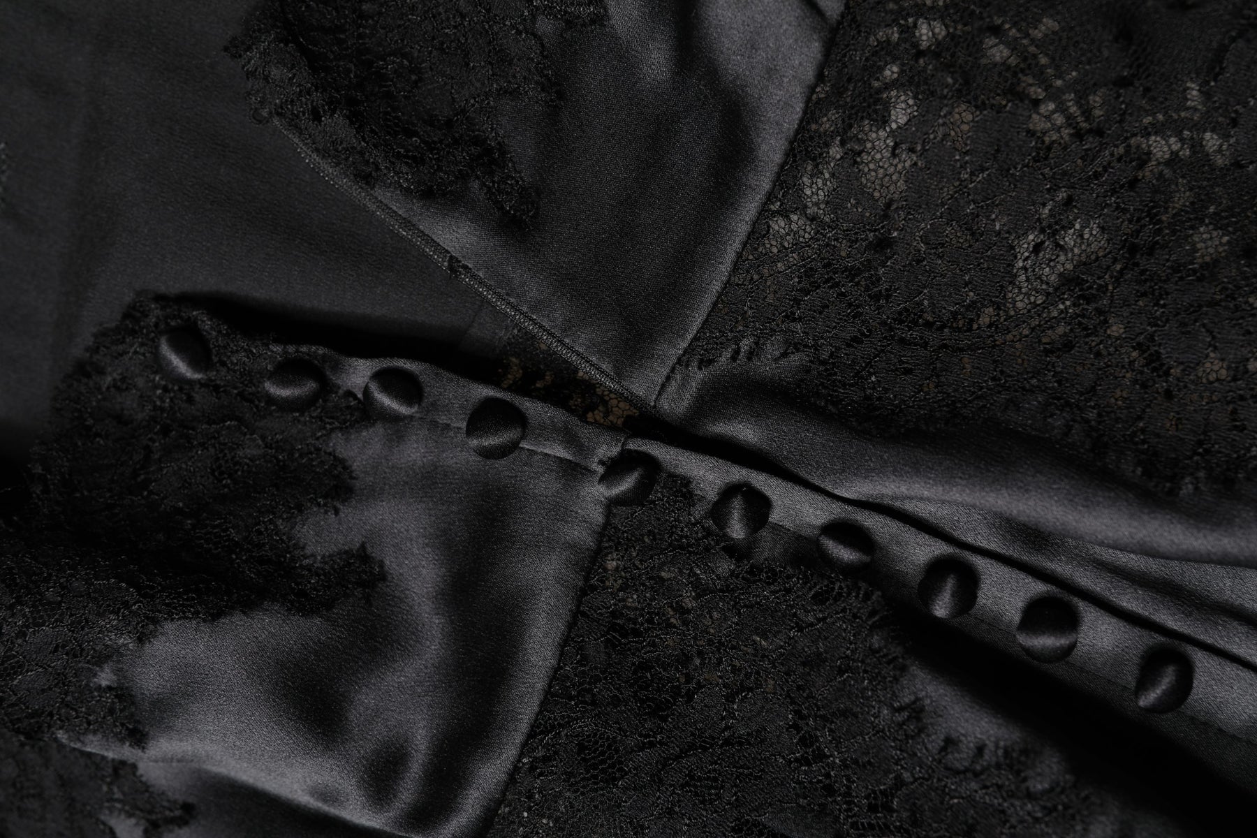 Dolce & Gabbana Black Silk Lace Trim Lingerie Top Underwear | Regal Royce