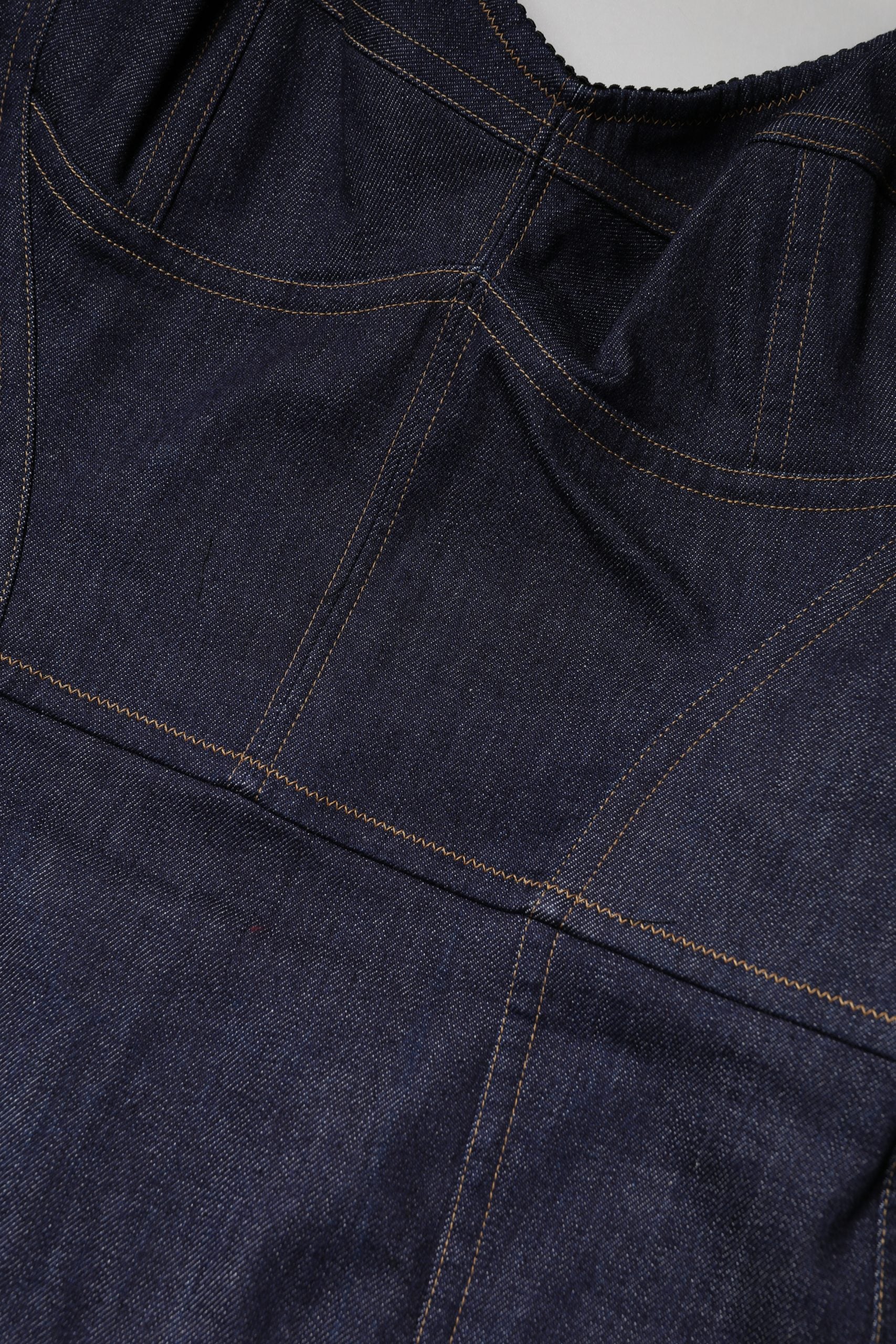 Dolce & Gabbana Dark Blue Cotton Denim Sheath Midi Dress | Regal Royce