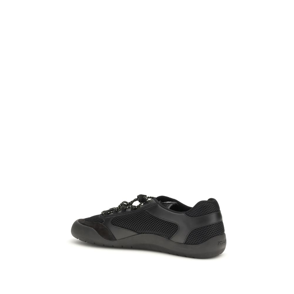 Prada Black Polyester Athletic Sneakers | Regal Royce