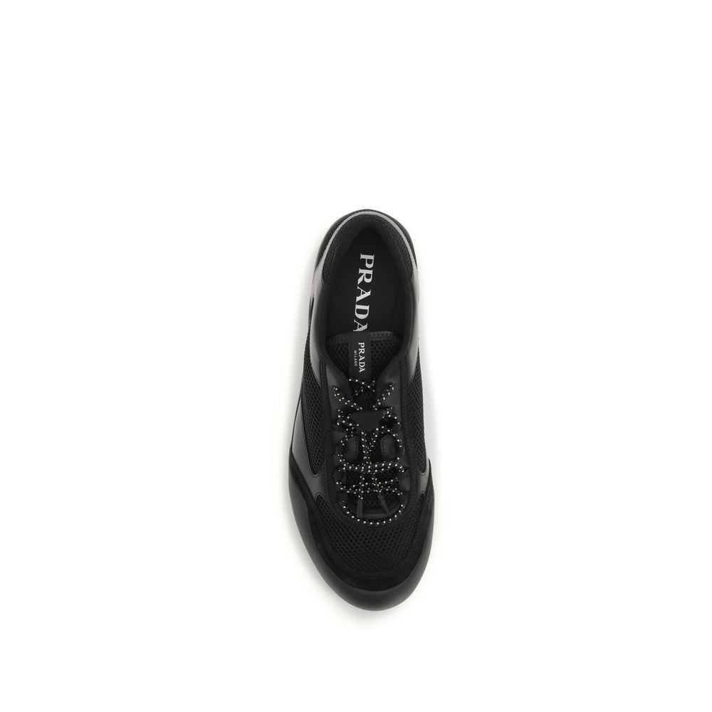 Prada Black Polyester Athletic Sneakers | Regal Royce