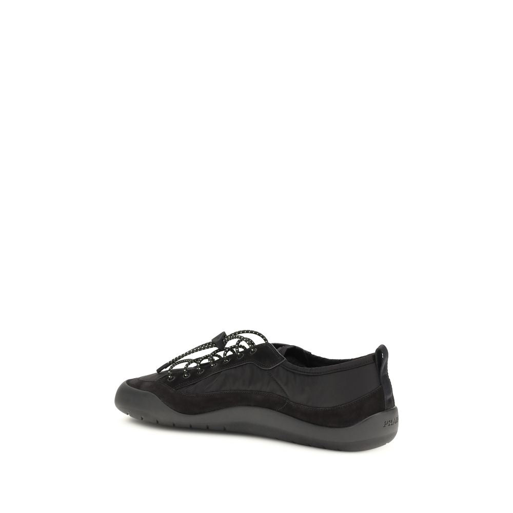 Prada Black Recycled Polyamide Athletic Sneakers | Regal Royce