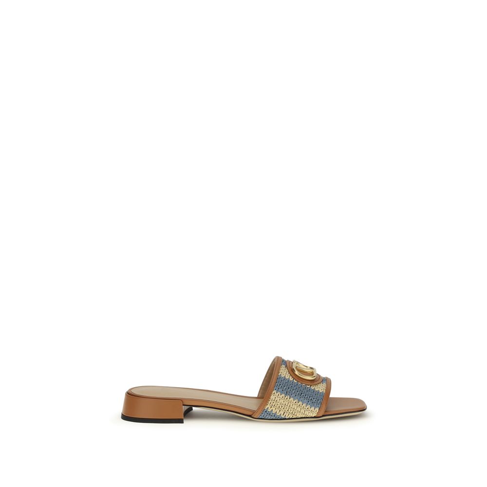 Valentino Garavani Multicolor Calf Leather Bos Taurus Sandals | Regal Royce